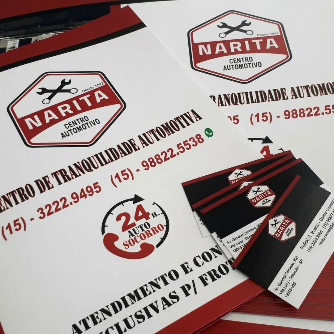 Materiais impressos e cartões produzidos pela TCC Mais Cópia