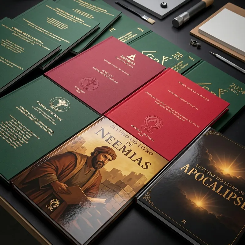 Projetos gráficos e livros editoriais impressos na TCC Mais Cópia